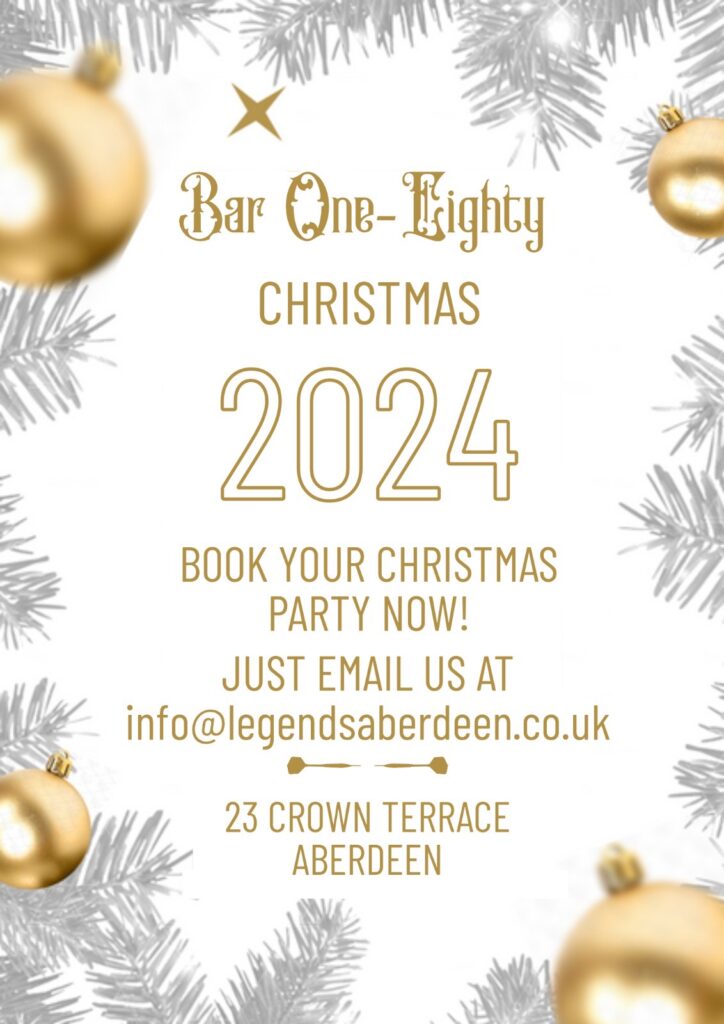 Christmas parties at Bar One-Eighty